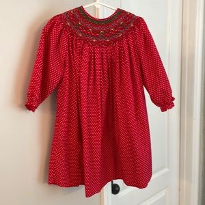 Smocked Christmas dress